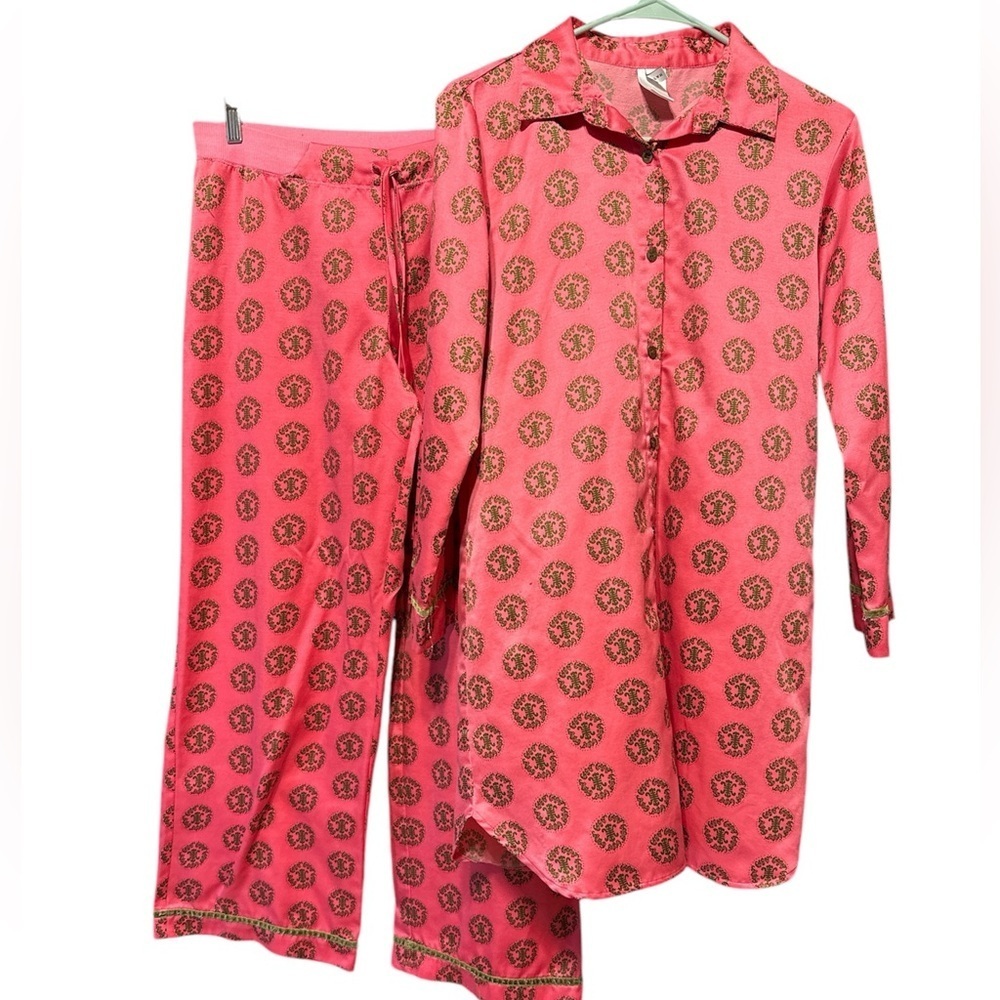 Josie Natori Fuchsia Print Pajama Set